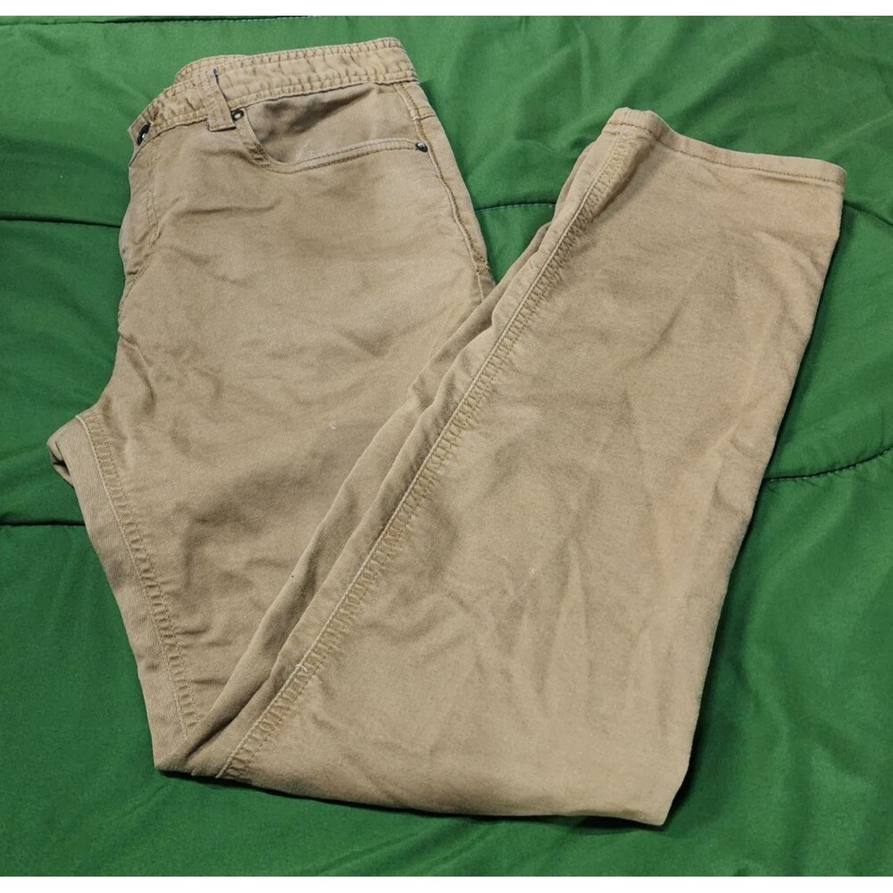 prAna Breathe Slim Fit Men's Chino Pants Brown Size 33x32